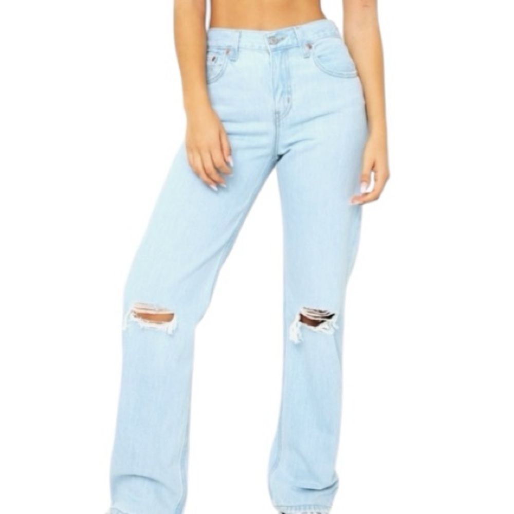 Levi's Light Wash Mid Rise Straight Leg Jeans 26 nwot